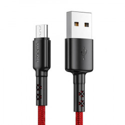 Cablu USB la Micro USB Vipfan X02, 3A, 1,2 m (rosu)