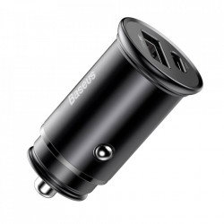 Incarcator auto Baseus PPSUSB / USB Typ C Quick Charge 4.0 QC4+ Power Delivery 3.0 VOOC SCP AFC MTKPE negru (CCYS-C01)