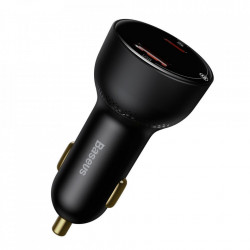 Incarcator Auto Cu Cablu USB Type C Baseus Superme, Quick Charge, 100W, 1 X USB - 1 X USB Tip-C, Negru TZCCZX-01