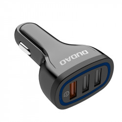 Incarcator auto DUDAO QuickCharge 3.0 3x USB 2.4A 18W - negru