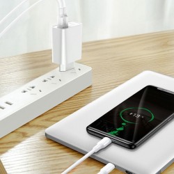 Incarcator priza + cablu Type C, Baseus Speed PPS Quick charger C+U 30W EU USB / USB Type C PD Quick Charge 3.0 QC3.0 + USB Type C