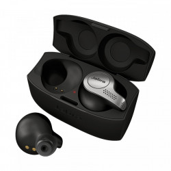JABRA Elite 65t, Casti Bluetooth 5.0 Stereo, Caller ID, Microfon ambiental, baterie 5 - 15 ore, Black