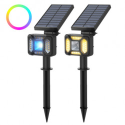 Lampa solara pentru exterior Blitzwolf LED BW-OLT5 cu senzor de noapte, 1800mAh, RGB