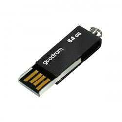 Stick USB Goodram pendrive 64 GB USB 2.0 20 MB/s (rd) - 5 MB/s (wr) flash drive black (UCU2-0640K0R11)