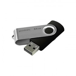 Stick USB Goodram pendrive 64 GB USB 2.0 20 MB/s (rd) - 5 MB/s (wr) flash drive black (UTS2-0640K0R11)