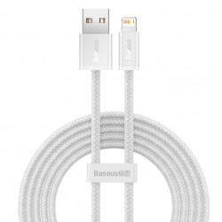Cablu Baseus Dynamic USB la Lightning, 2.4A, 1m (alb)