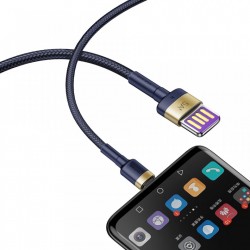 Cablu de date Baseus Cafule HW Quick Charging USB Double-sided Blind Interpolation For Type-C 40W 1m Albastru+Auriu