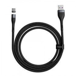 Cablu magnetic USB - USB-C Baseus Zinc 5A 1m (negru)