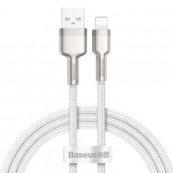 Cablu USB la Lightning Baseus Cafule, 2.4A, 2m (white)
