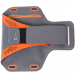 Husa banderola brat / mana pt alergat, sala, bicicleta compatibila cu telefoane cu display pana la 5.5'', Gema, portocaliu