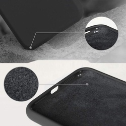 Husa telefon din silicon flexibil cu interior din material impotriva zgarieturilor , Gema Mixt pentru Apple iPhone XR , negru