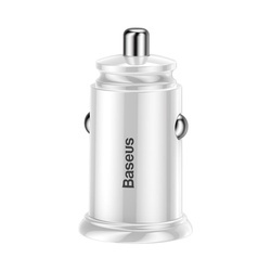 Incarcator auto Baseus Circular PPS Universal Smart USB Quick Charge 4.0 QC 4.0 and USB-C PD 3.0 SCP , alb