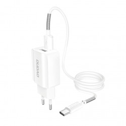 Incarcator DUDAO 2x USB 5V/2.4A + cablu Type-C