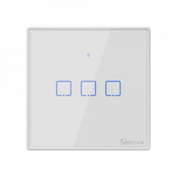 Smart Switch WiFi + RF 433 Sonoff T2 EU TX (3 canale)
