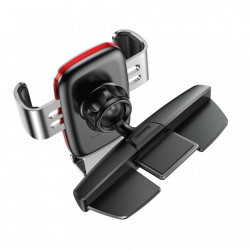Suport auto cu rotire 360 pentru telefon cu prindere in fanta pentru CD , Baseus Metal Age Gravity , gri