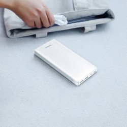 Baterie externa Baseus Mini JA , 30000 mAh, porturi 2xUSB QC3.0, 1xUSB C-PD ,1xLightning , 1x Micro USB , 3A , Alb