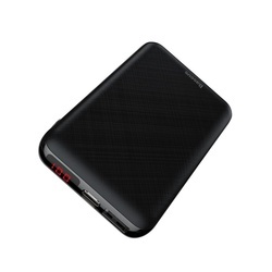 Baterie externa/Power bank mini cu ecran digital , Baseus Mini S , 10000 mAh USB + USB-C PD + Lightning , negru