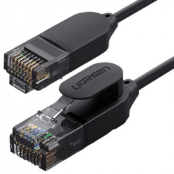 Cablu Ugreen cablu de retea internet Ethernet RJ45 Cat 6A UTP 1000Mbps 10m negru (70656)