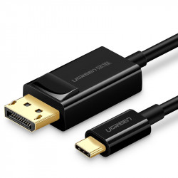 Cablu Ugreen unidirectional USB Type C la Display Port 4K 1.5m negru (MM139)
