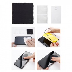 Folie protectie din sticla securizata privacy, Baseus Full Coverage 3D, pentru Apple iPhone XS / X, negru