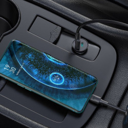 Incarcator auto Baseus PPSUSB / USB Typ C Quick Charge 4.0 QC4+ Power Delivery 3.0 VOOC SCP AFC MTKPE negru (CCYS-C01)