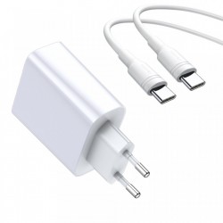 Incarcator priza + cablu Type C, Baseus Speed PPS Quick charger C+U 30W EU USB / USB Type C PD Quick Charge 3.0 QC3.0 + USB Type C