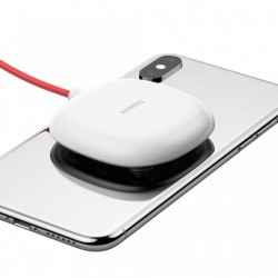 Incarcator wireless original Baseus Suction Cup Wireless , incarcare rapida , safe , QI charge , alb