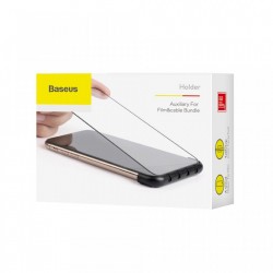 Organizator pentru cabluri telefon + aplicator folie telefon pentru iPhone X/XS , Baseus Cable Fixing Magic Tool , negru