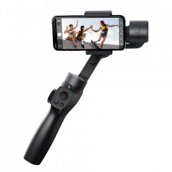 Stabilizator Gimbal portabil pentru telefon, Baseus 3-Axe pentru fotografii și înregistrări video compatibil cu Android/IOS, Vlog, YouTube, TikTok gri (SUYT-0G)