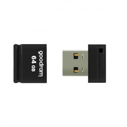 Stick USB Goodram pendrive 64 GB USB 2.0 20 MB/s (rd) - 5 MB/s (wr) flash drive black (UPI2-0640K0R11)