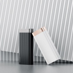 Baterie externa Baseus Parallel 20000mAh , 18W , USB Type-C PD + Quick Charge 3.0 porturi QC 3.0 , alba