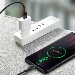 Cablu de date Baseus Cafule HW Quick Charging USB Double-sided Blind Interpolation For Type-C 40W 1m Gri+Negru