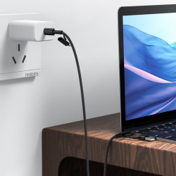 Cablu Joyroom 4in1 multifunction fast charging USB Type C / USB - USB Type C / Lighting Quick Charge Power Delivery 3 A 60 W 1,2 m black (S-1230G3)