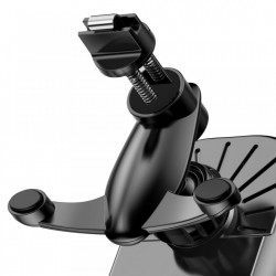 Suport auto telefon cu incarcare wireless, Baseus Smart Vehicle Bracket, cu inchidere electrica, montabil la grila ventilatie, negru
