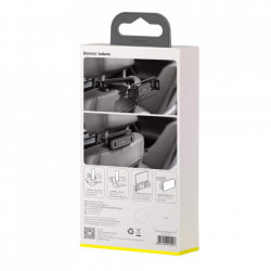 Suport reglabil pentru tetieră reglabil pentru montaj auto Baseus, pentru tablete și smartphone-uri 4,7 "- 12,3" negru (SULR-A01)
