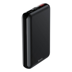 Baterie externa/Power bank mini cu ecran digital , Baseus Mini S , 10000 mAh USB + USB-C PD + Lightning , negru