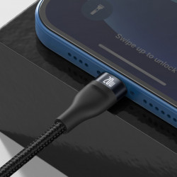 Cablu Baseus Flash Series 2in1 USB Typ C - USB Typ C / Lightning fast charging Power Delivery Quick Charge 100 W 1,2 m black (CA1T2-F01)
