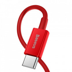 Cablu Baseus Superior USB Typ C - Lightning fast charging data cable Power Delivery 20 W 2m Red (CATLYS-C09)