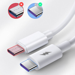 Cablu Joyroom fast charging USB - USB Type C Quick Charge Power Delivery 5 A 45 W 1 m white (S-1050M7)