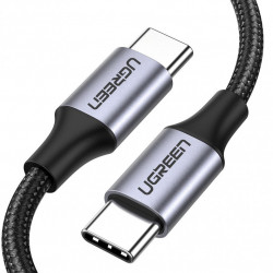 Cablu UGREEN US261 USB-C la USB-C, 60W, 2m (black)