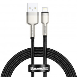 Cablu USB la Lightning Baseus Cafule, 2.4A, 1m (black)