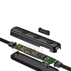 Casti telefon cu prindere magnetica , in ear cu bluetooth 4.1 , Baseus Encok Sports S07 , rosu-argintiu