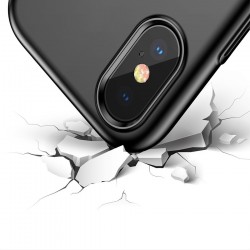 Husa telefon, Baseus Little Tail, cu curea ajustabila din silicon, pentru iPhone XS / X, negru+verde