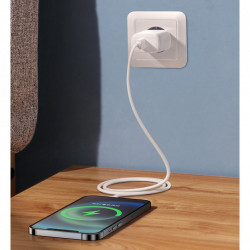 Incarcator priza Joyroom USB Type C / USB 20 W 3 A Power Delivery Quick Charge 3.0 white (ZQ-LG3028E3)