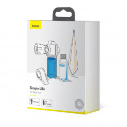 Kit aditional spalare auto Baseus, recipient pentru lichid, laveta, sticluta cu sampon, banda de etansare
