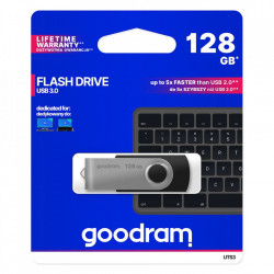 Stick USB Goodram 128 GB USB 3.2 Gen 1 60 MB/s (rd) - 20 MB/s (wr) flash drive black (UTS3-1280K0R11)