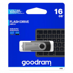 Stick USB Goodram pendrive 16 GB USB 2.0 20 MB/s (rd) - 5 MB/s (wr) flash drive black (UTS2-0640K0R11)