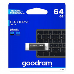 Stick USB Goodram pendrive 64 GB USB 2.0 20 MB/s (rd) - 5 MB/s (wr) flash drive black (UCU2-0640K0R11)