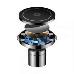 Suport auto Baseus magnetic 3 in 1 + Incarcator inductie + Incarcator auto si Cablu microusb WXER-01