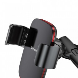 Suport auto cu rotire 360 pentru telefon cu prindere in fanta pentru CD , Baseus Metal Age Gravity , negru
